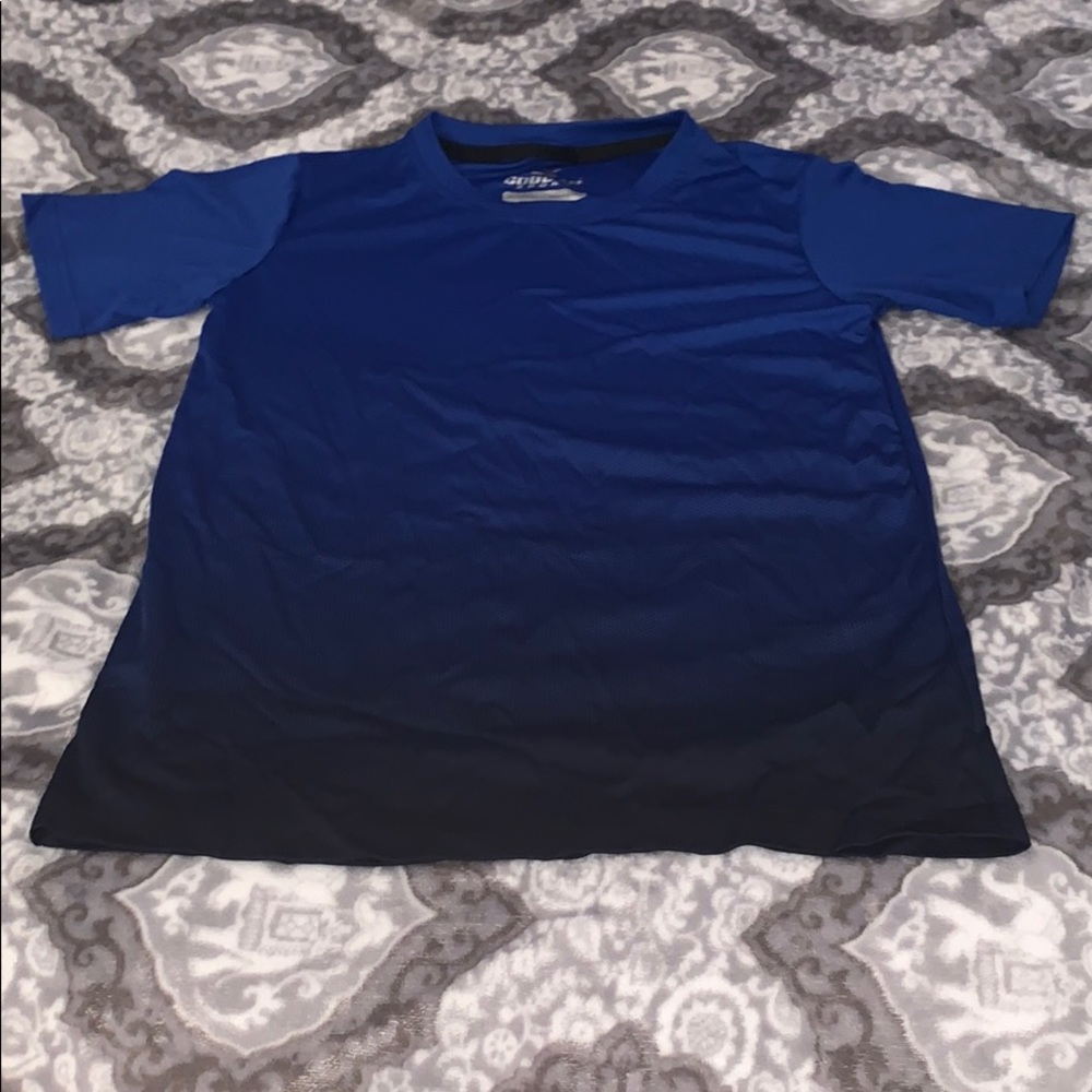 Boys 14/16 Blue/Black Ombré Shirt